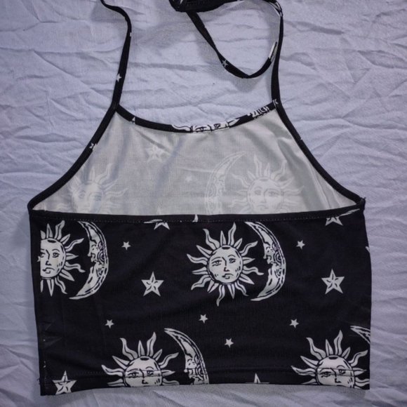 SOLD- Sun & Moon Halter Top - Picture 4 of 7